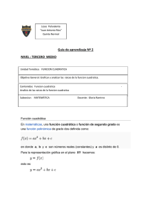 función cuadrática - educacionquintanormal