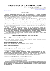 Los biotipos en el ganado vacuno