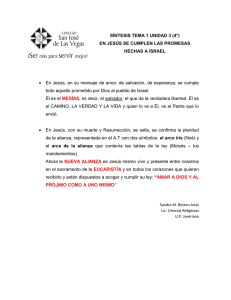 EN JESÚS SE CUMPLEN LAS PROMESAS HECHAS A ISRAEL