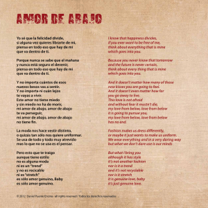 amor de abajo - Daniel Puente Encina