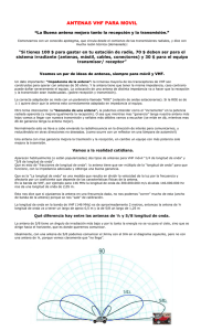 Antenas Vhf movil
