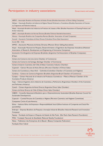Participation in industry associations