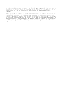 En relación al desahucio de Isidro y su familia que se pretende