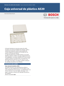 Caja universal de plástico AE20