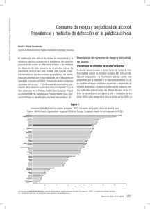 Consumo de riesgo y perjudicial de alcohol