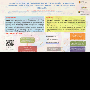 conocimientos y actitudes del equipo de pediatría de atención