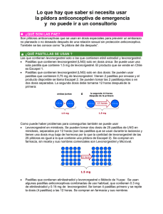Píldora Anticonceptiva de Emergencia: Guía Informativa