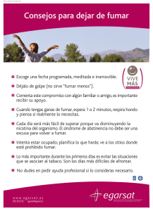 Escoge una fecha programada, meditada e inamovible. Déjalo de