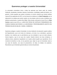 Queremos proteger a nuestra Universidad