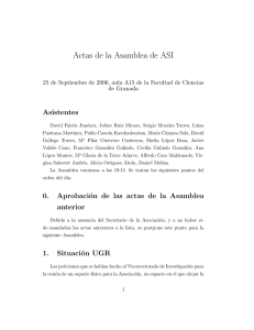Actas de la Asamblea de ASI