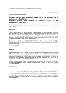 Terapia asistida con animales como fuente de recurso en el