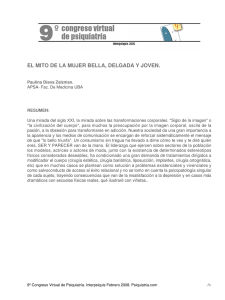EL MITO DE LA MUJER BELLA, DELGADA Y JOVEN.