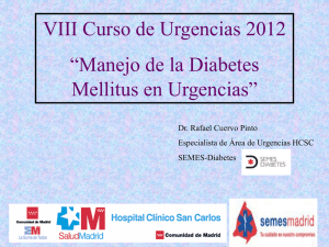 Manejo de la diabetes en urgencias