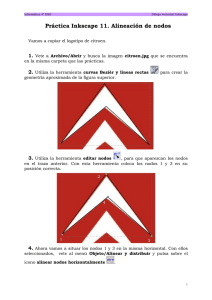 Inkscape: Alineación de Nodos - Práctica Citroën