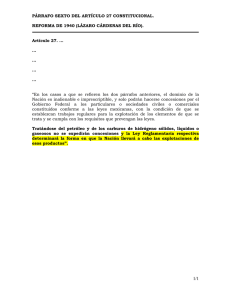 PÁRRAFO SEXTO DEL ARTÍCULO 27 CONSTITUCIONAL