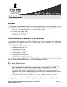 La dexametasona - St. Jude Children`s Research Hospital
