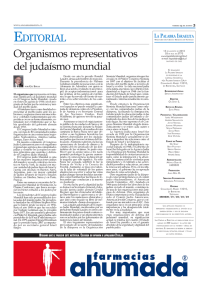 Organismos representativos del judaísmo mundial