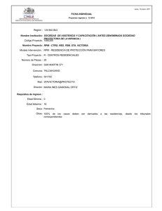 FICHA INDIVIDUAL RPM - CTRO. RES. FEM. STA. VICTORIA SAN
