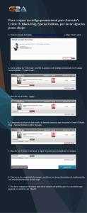 Para canjear tu código promocional para Assassin`s Creed IV Black