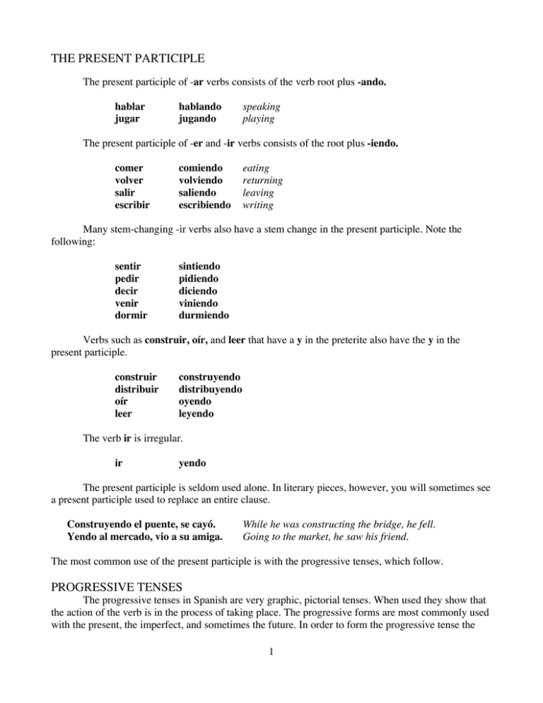 the-present-participle-progressive-tenses