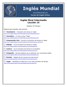 Vocabulario - Inglés Mundial