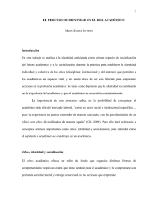 1 EL PROCESO DE IDENTIDAD EN EL ROL ACADÉMICO