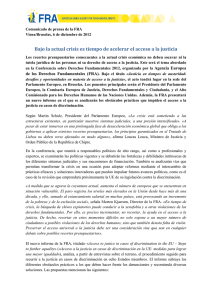 Bajo la actual crisis es tiempo de acelerar el acceso a la justicia