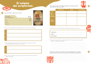 El enigma del scriptorium: Hoja de trabajo