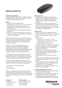 Descripción del producto El dispositivo ReSound Multi Mic es un