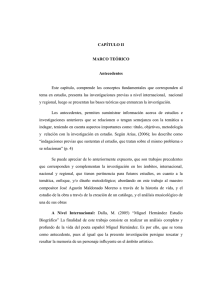 CAPÍTULO II MARCO TEÓRICO Antecedentes Este capítulo