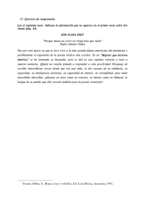 17. Ejercicio de comprensión Lee el siguiente texto. Subraya la