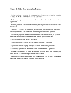 Jefatura de Unidad Departamental de Finanzas.