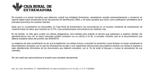 De acuerdo a la actual normativa que debemos cumplir las