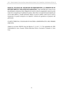 MARCAS, NULIDAD DE. EXCEPCION DE PRESCRIPCION, LA