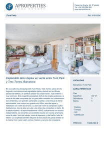Esplendido ático dúplex en venta entre Turó Park y Tres Torres