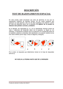 DESCRIPCIÓN TEST DE RAZONAMIENTO ESPACIAL