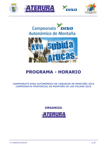 programa - horario - Escuderia Aterura