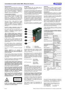 Convertidor de medio modelo N901, Manual de Usuario