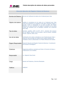 Servicio de Verificación de datos de la