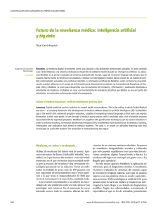 Futuro de la enseñanza médica: inteligencia artificial y big data