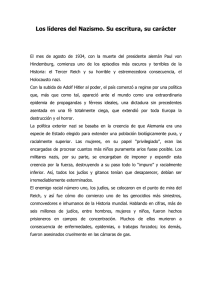 Los líderes del Nazismo. Su escritura, su carácter