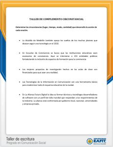 TALLER DE COMPLEMENTO CIRCUNSTANCIAL
