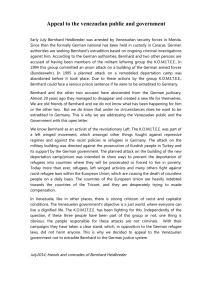 Appeal to the venezuelan public and government
