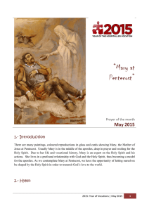 “Mary at Pentecost”