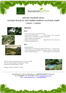 SPECIAL PACKAGE DEAL: “GUIDED WALKS IN