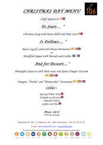 christmas day menu
