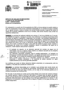 Retribución en el caso del cambio de la posición mediadora.