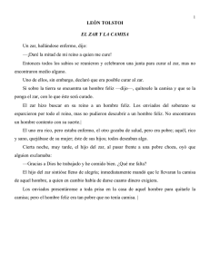 El Zar y la Camisa: Cuento de León Tolstói