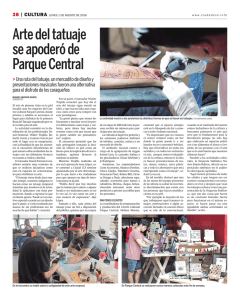 Arte del tatuaje se apoderó de Parque Central