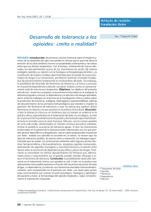 Desarrollo de tolerancia a los opioides: ¿mito o realidad?